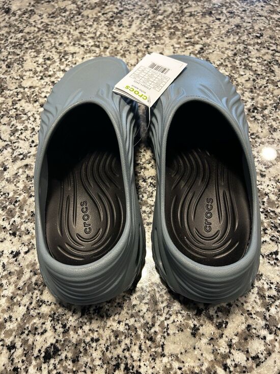 Crocs Echo Wave Women Slip-On Sandal Clogs Gray US 12 Logo Comfort Casual main image 7